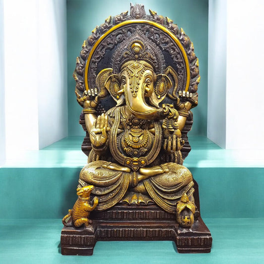 Tamas Brass Lord Ganesha Idol - PUSHMYCART