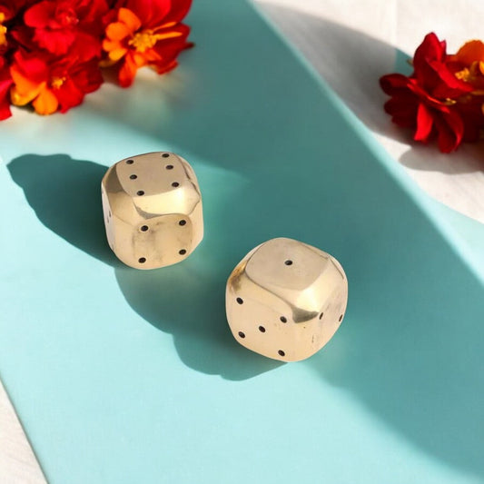 Tamas Enchanting Brass Dice Pair (1 Inch)