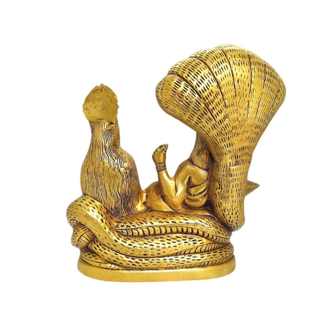 Tamas Brass Lakshmi Narayan Idol - A Beautiful and Auspicious Addition to Your Home Decor - PUSHMYCART