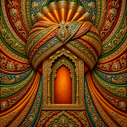 Back Drop India Rajtilak Heritage Canopy Ganesh Chaturthi Decoration Backdrop