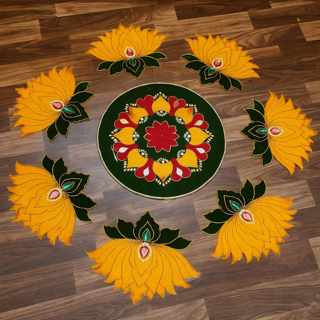 Velvet Rangoli