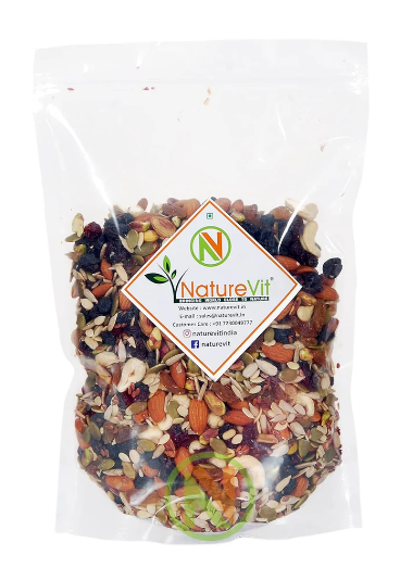 NatureVit Healthy Mix Premium Dry Fruits, Nuts & Seeds Blend