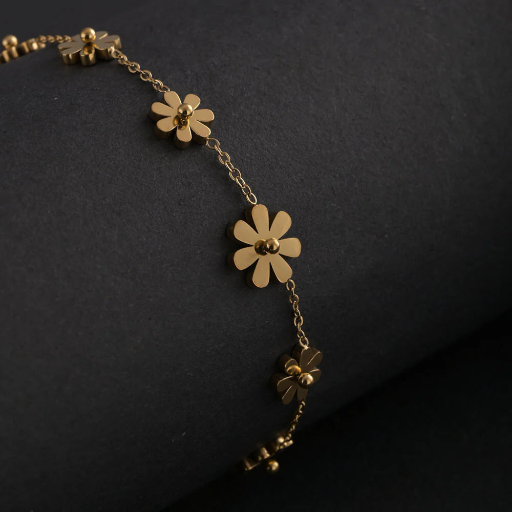 Palmonas Floral Finesse Anklet