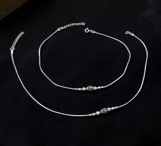 Premium Quality Real Silver Anklet for Women