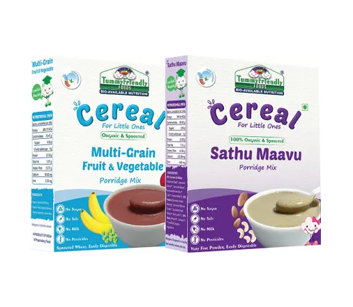 TummyFriendly Foods Organic Sathu Maavu | Sprouted Multi Grain Porridge Mixes