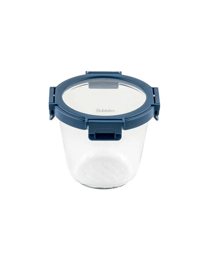 Dubblin Keep In Glass Deep Round Glass Container 700 ml