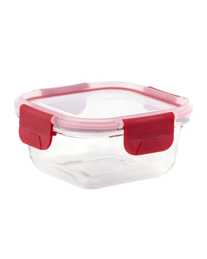 Dubblin Lock Me Up Square Glass Container 310 ml
