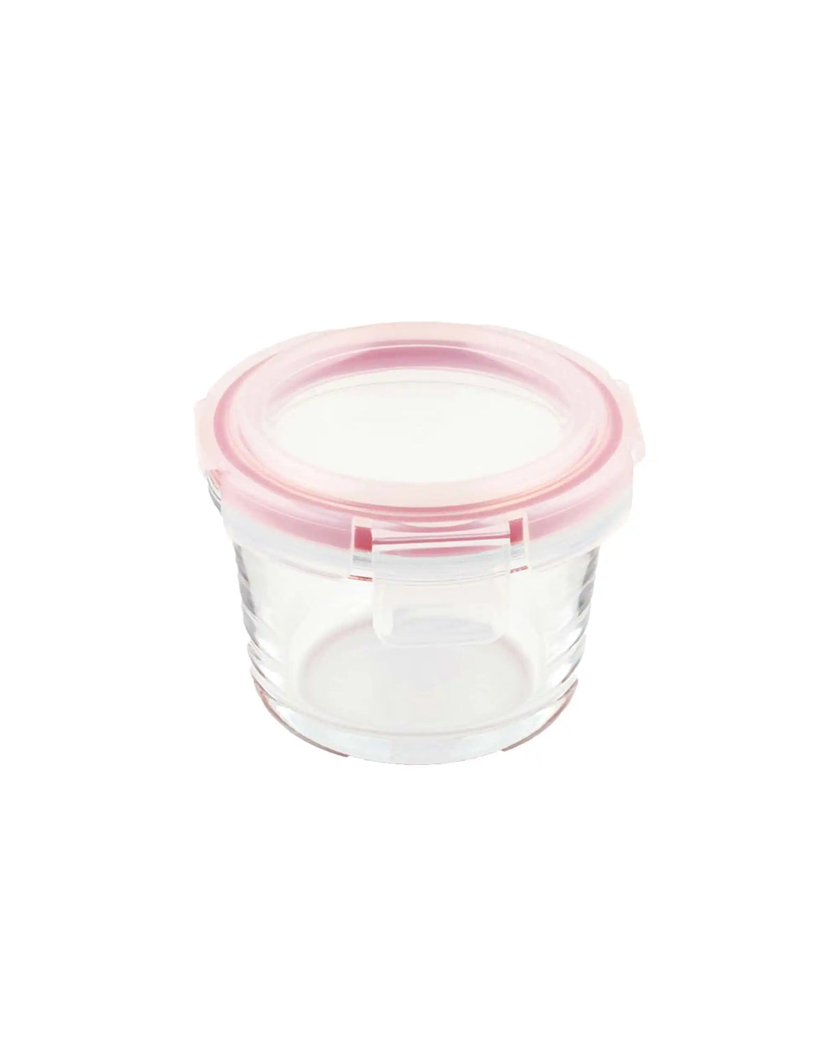 Dubblin Lock Me Up Deep Round Glass Container Set of 3 130 ml
