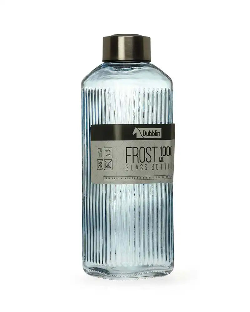 Dubblin Frost Glass Water Bottle 1000 ml
