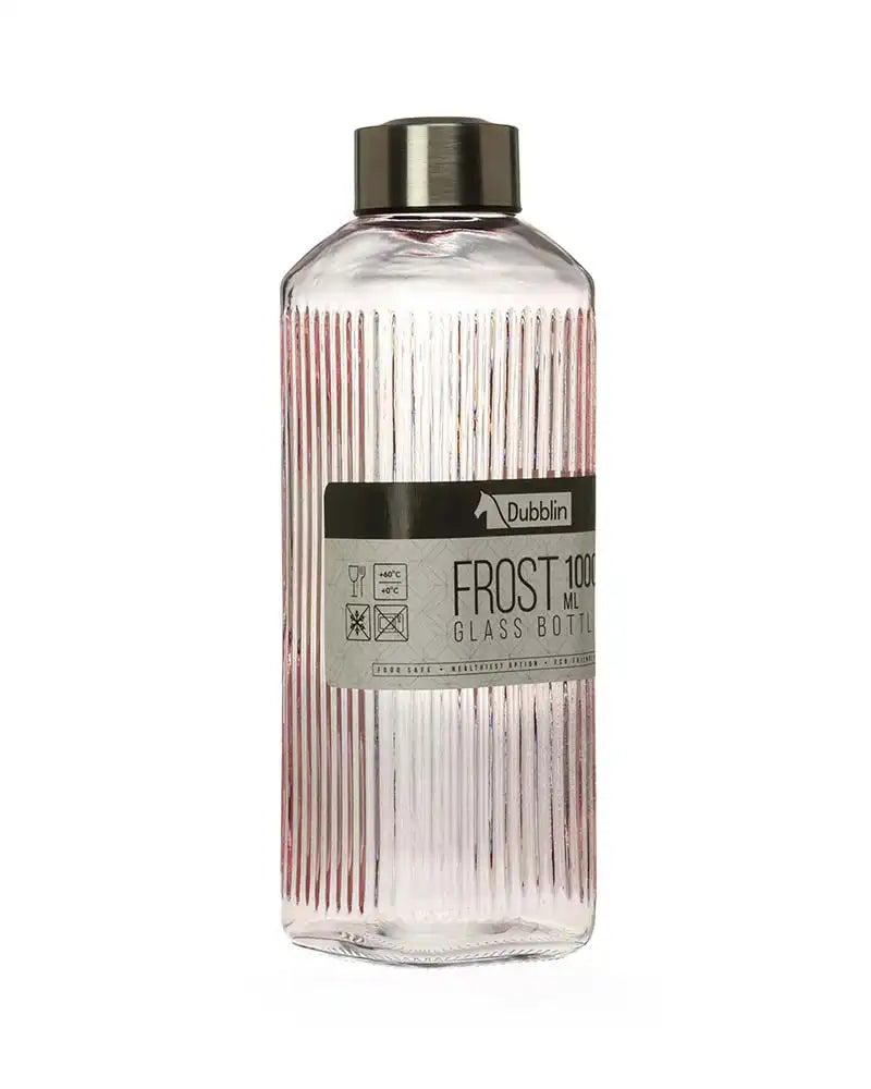 Dubblin Frost Glass Water Bottle 1000 ml