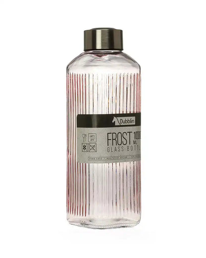 Dubblin Frost Glass Water Bottle 1000 ml