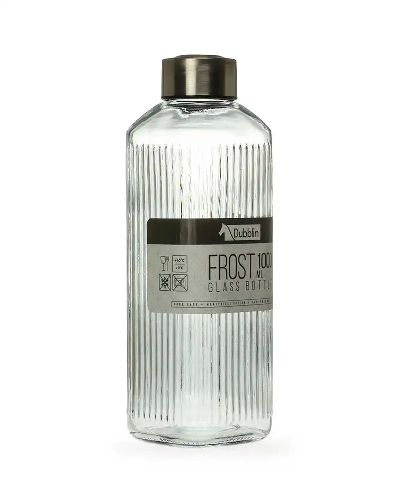 Dubblin Frost Glass Water Bottle 1000 ml