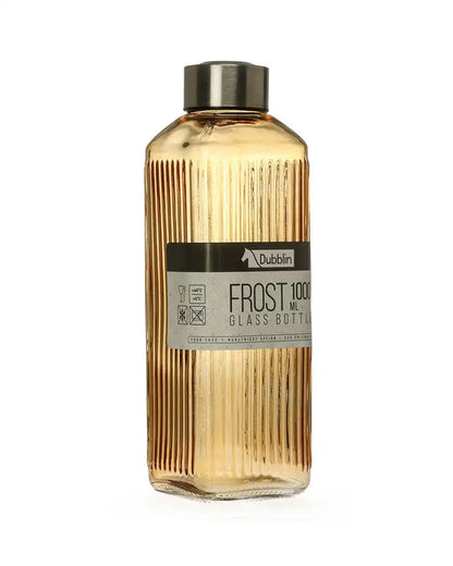Dubblin Frost Glass Water Bottle 1000 ml