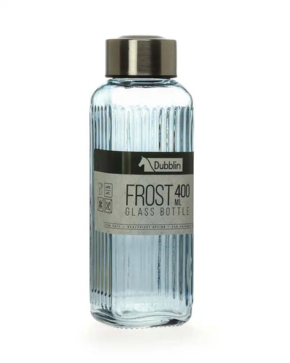 Dubblin Frost Glass Water Bottle 400 ml
