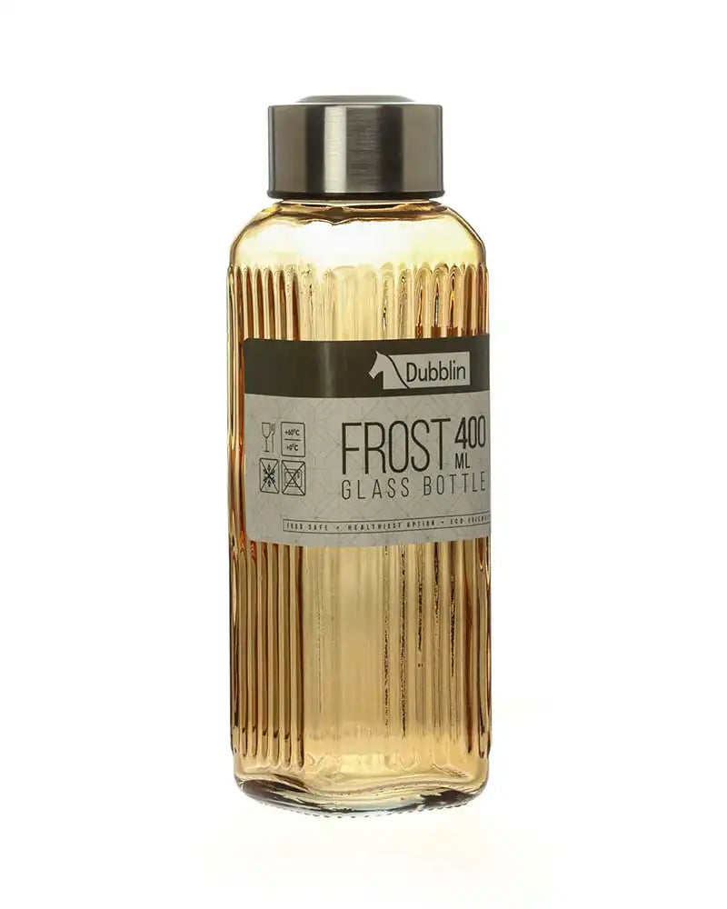 Dubblin Frost Glass Water Bottle 400 ml