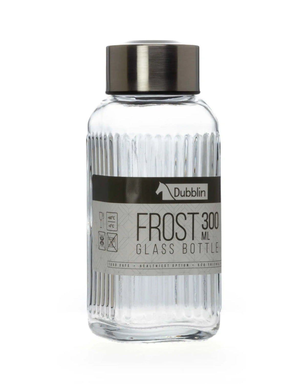 Dubblin Frost Glass Water Bottle 300 ml