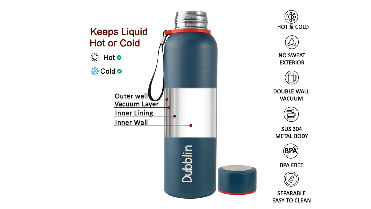 Dubblin Tango Stainless Steel Vacuum Insulated Bottle