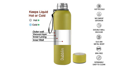 Dubblin Tango Stainless Steel Vacuum Insulated Bottle