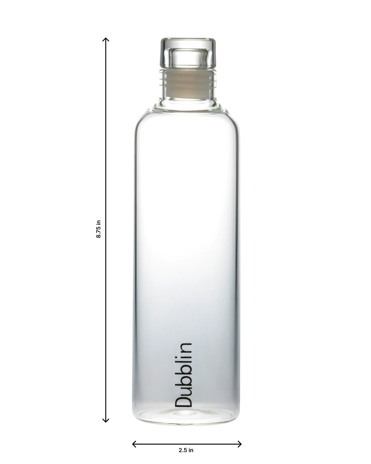 Dubblin Pure Glass Water Bottle 800 ml