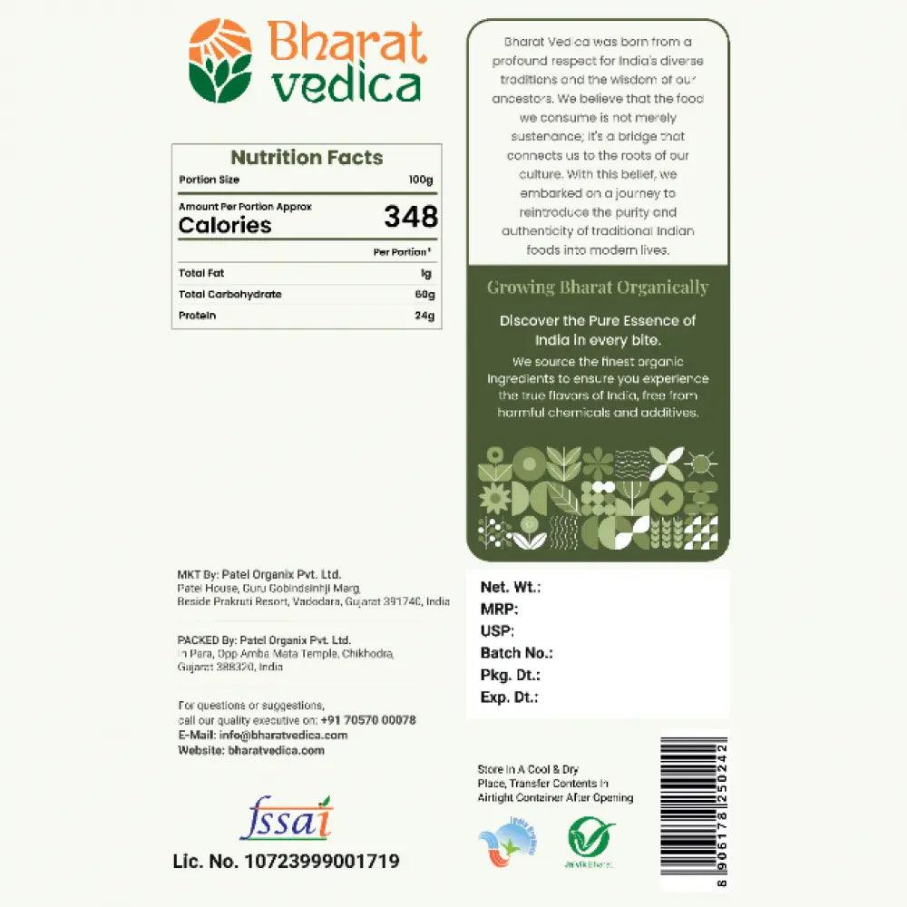 A bag of Bharat Vedica Organic Yellow Gram Split Moong Dal, showing its golden color and natural texture. - Image 7