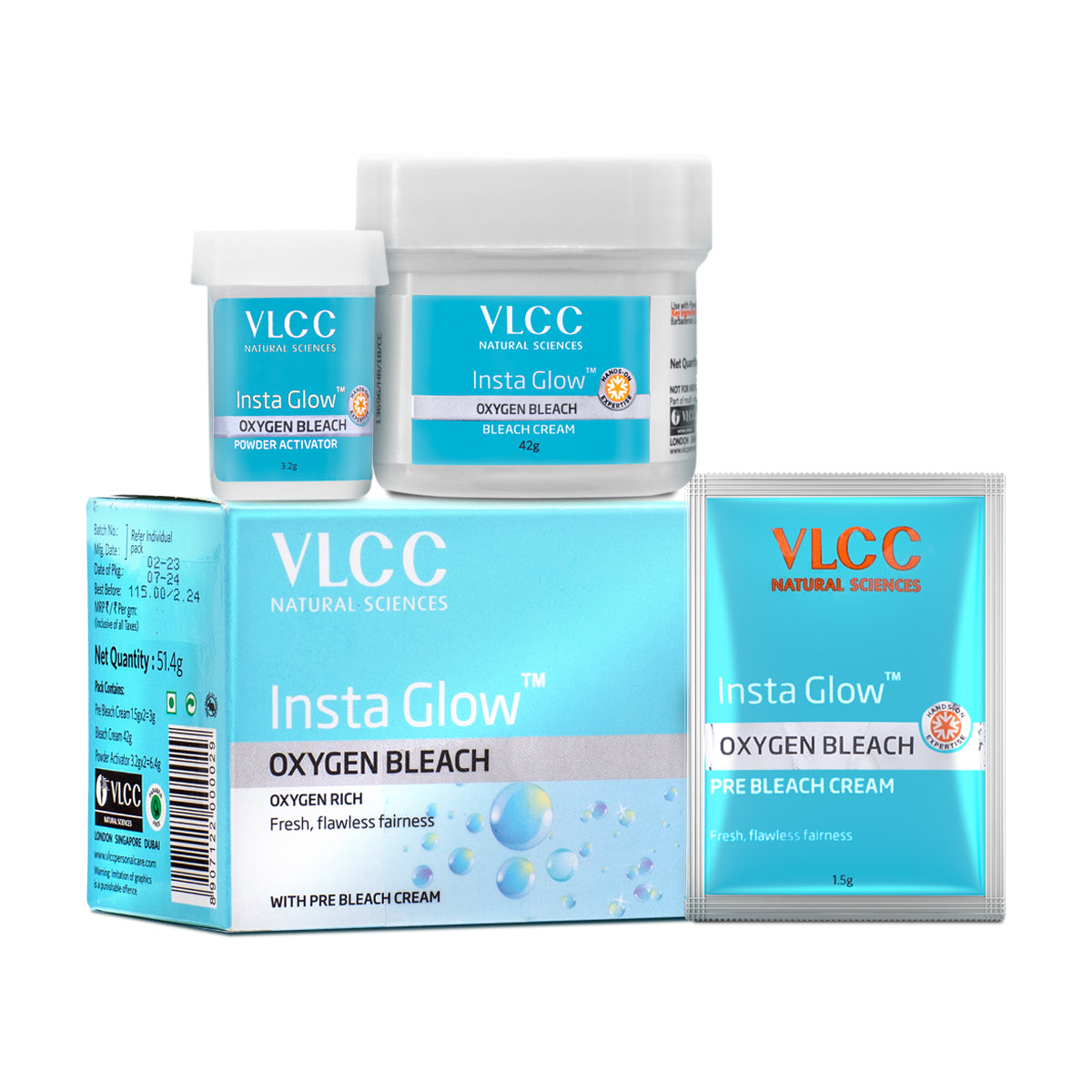 VLCC Insta Glow Oxygen Bleach