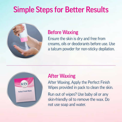 Veet Professional Waxing Strips for Women | Sensitive Skin