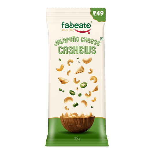 Fabeato Munch on the Go Snack Premium Jalapeno Cheese Cashews