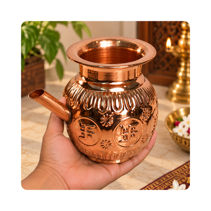 Pure Copper Design Karwa Lota Kalash 5