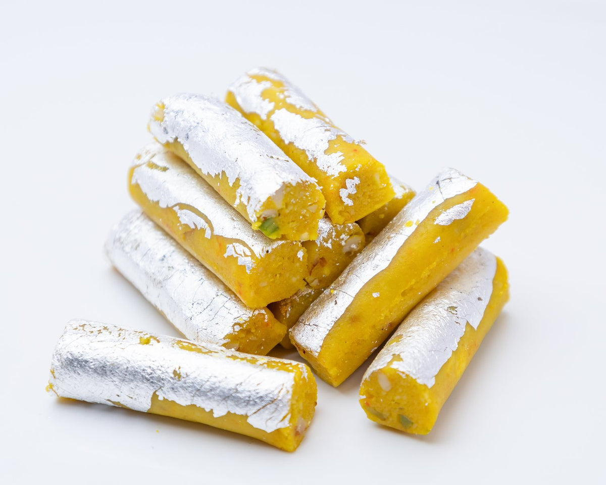 Atul Purohit Sweets Kaju Kesar Roll