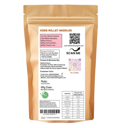Millet Mania Kodo Millet Noodles