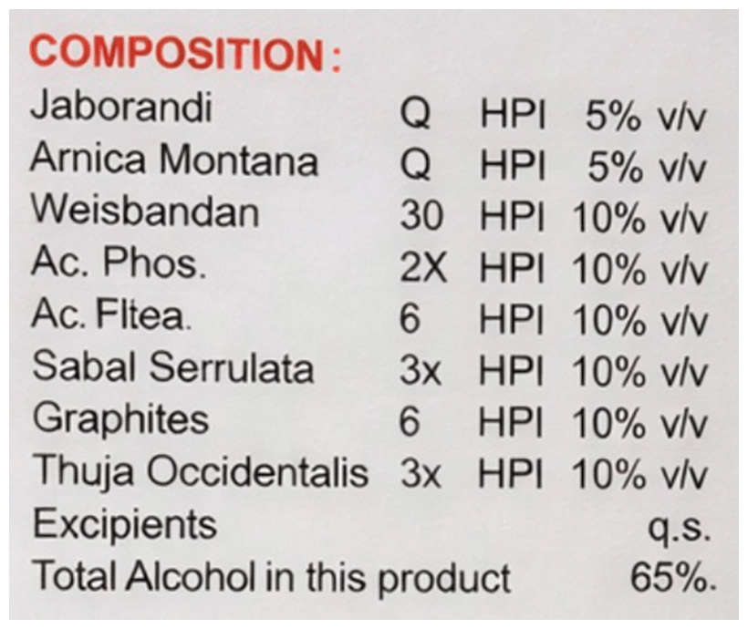 Krigs 188 Homeopathic Hair Drops 30 ml