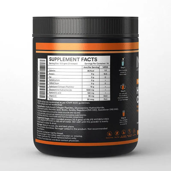 Inlife Hydrolyzed Type 1 & 3 Collagen Peptides Powder