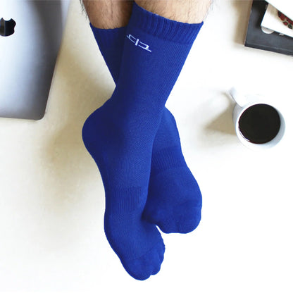 Heelium Bamboo Men Crew Socks (Solids) - 3 Pairs