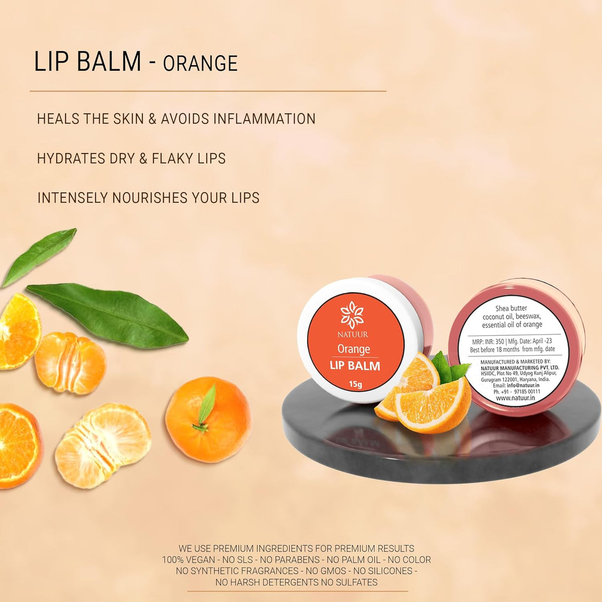 Natuur Lip Balm (Pack of 5)