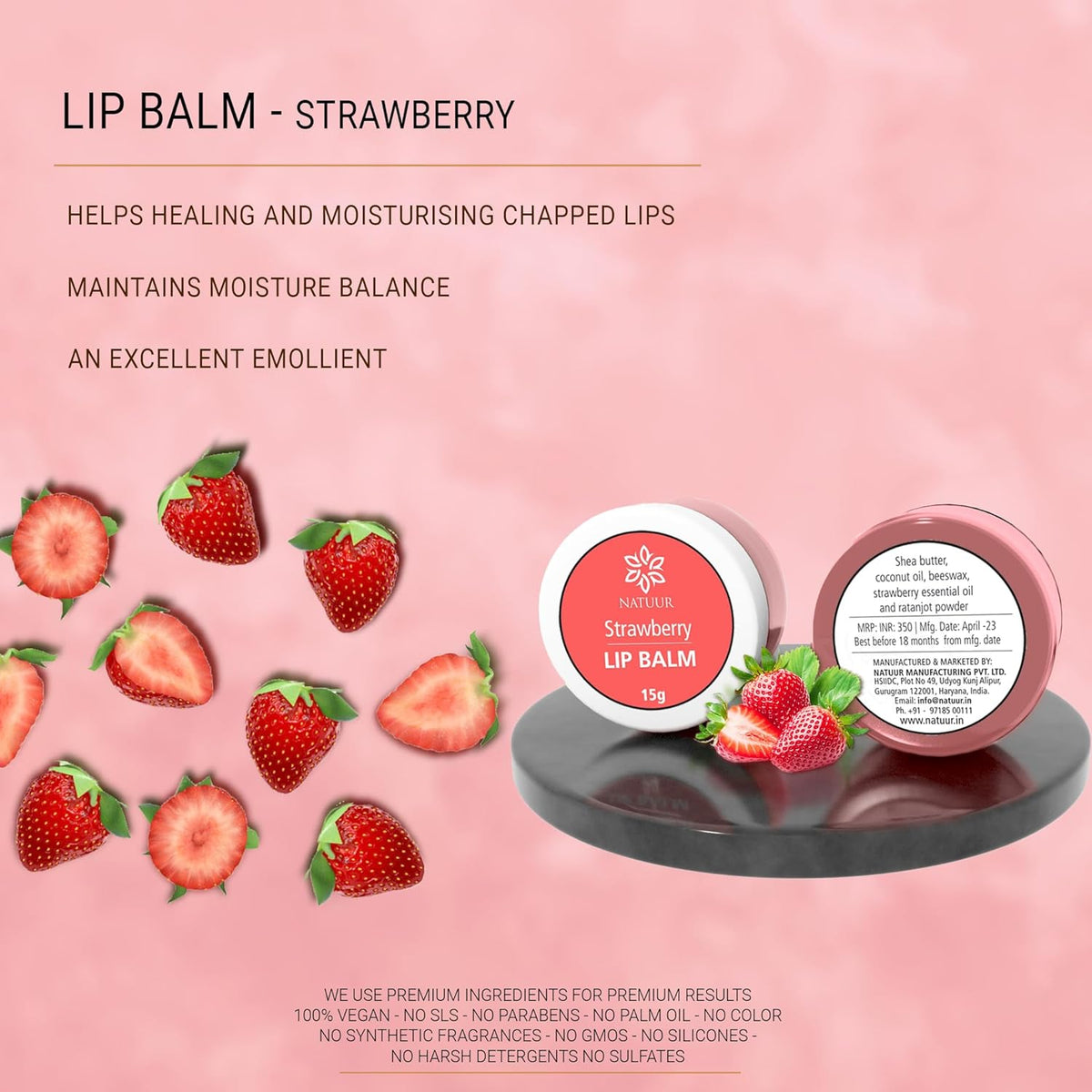 Natuur Lip Balm (Pack of 5)