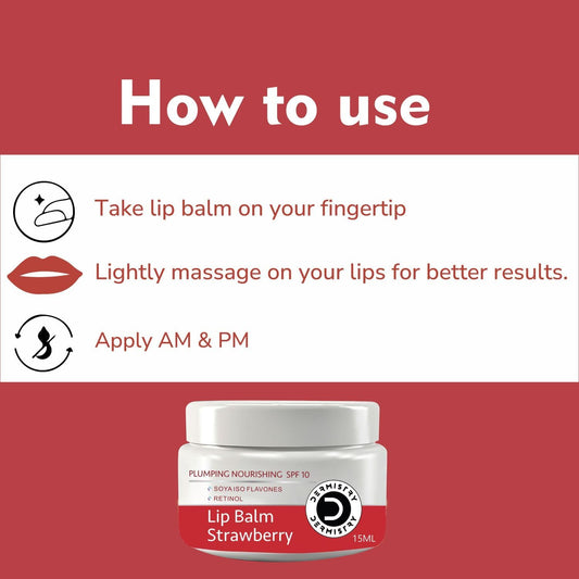 Dermistry Cocoa Butter and Strawberry Lip Balm Duo