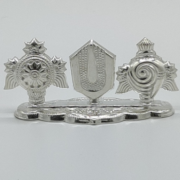 Pure Silver Shanka Chakra Namalu 10g - PUSHMYCART