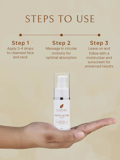 Flawora Anti Acne Serum to reduce Blackheads