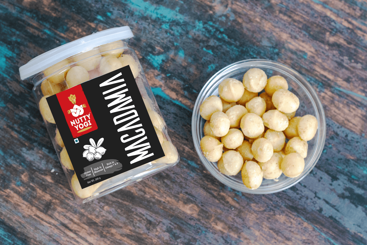 Nutty Yogi Australian Macadamia Nuts 200g pack of 1