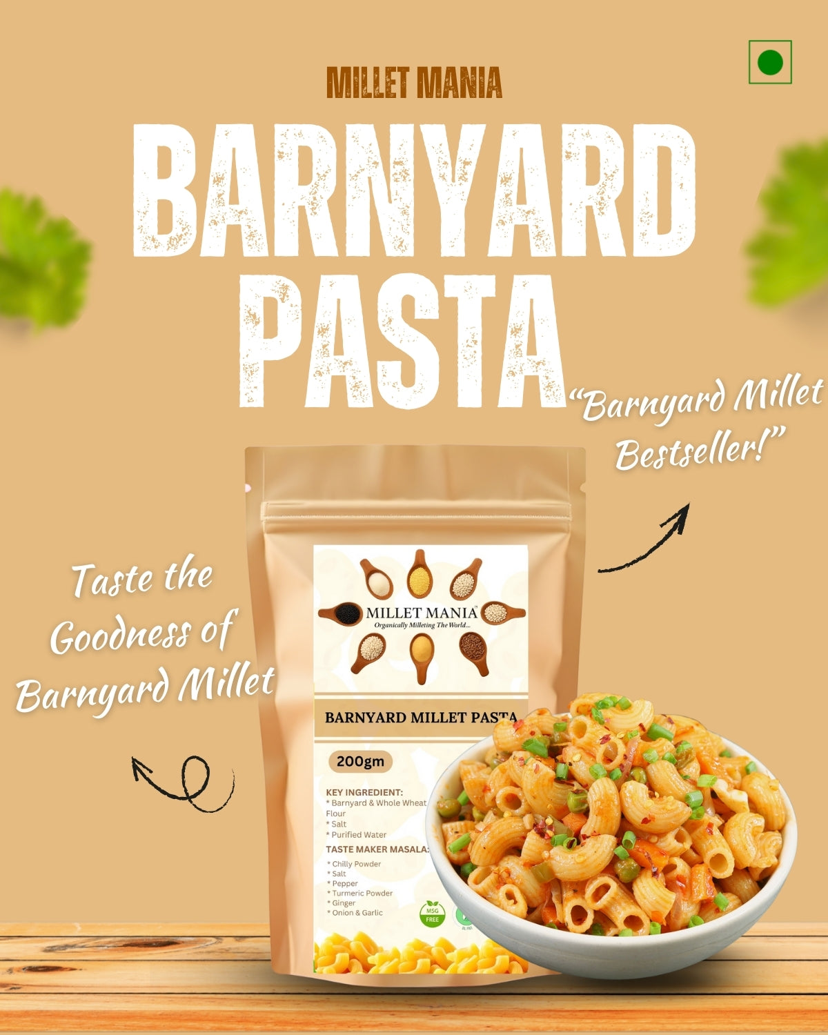 Millet Mania Barnyard Pasta