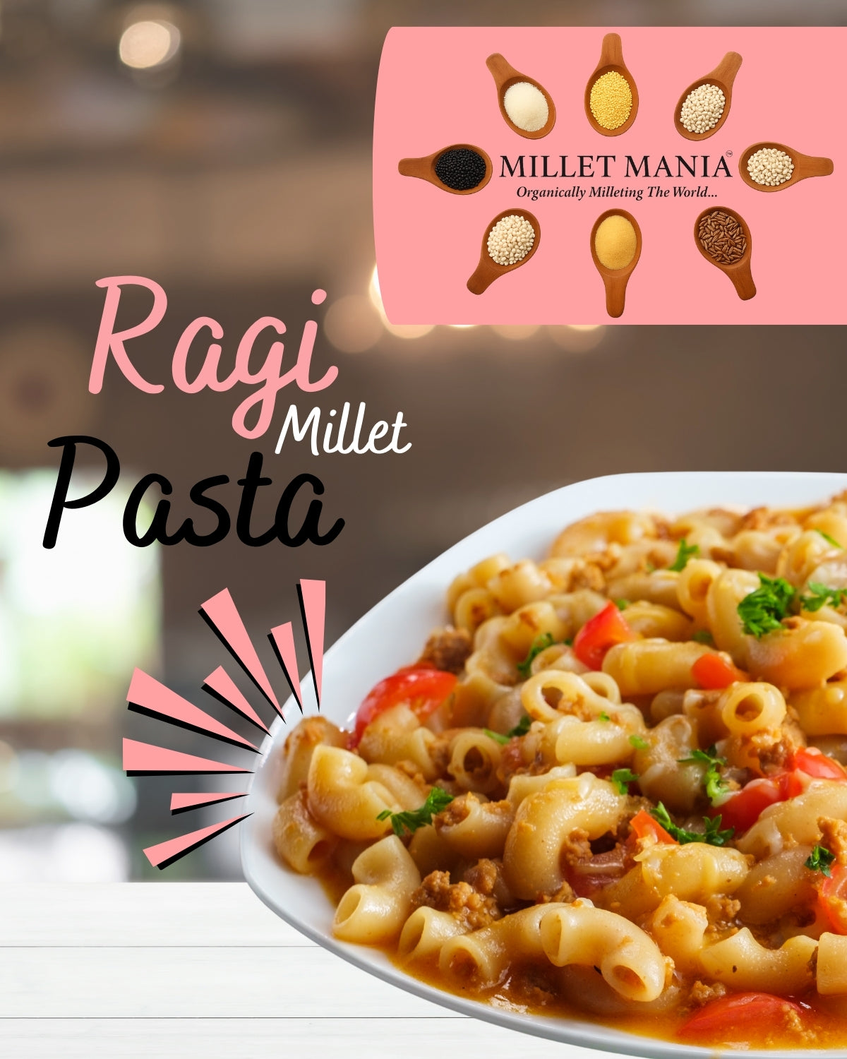 Millet Mania Ragi Finger Millet Pasta