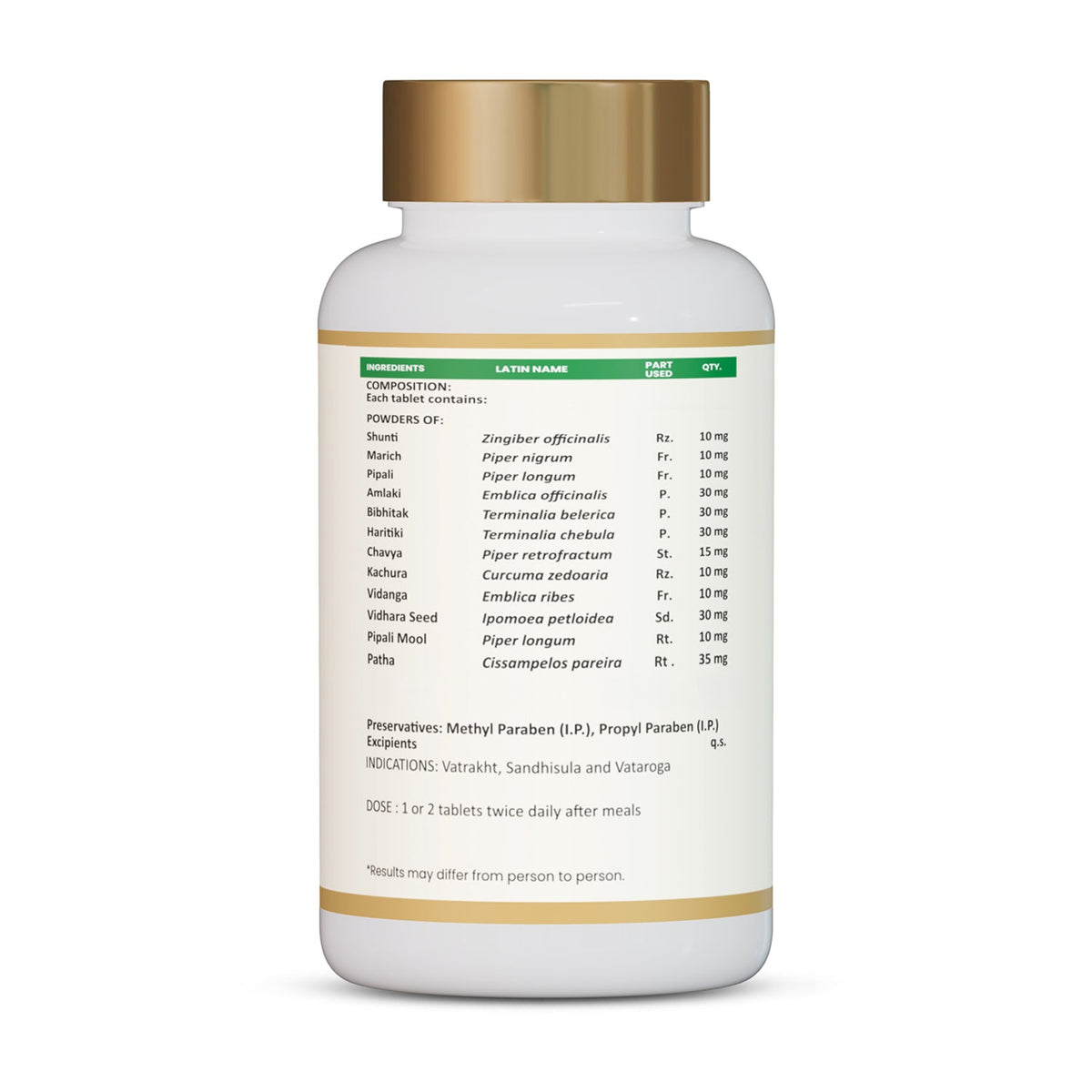 Jeena Sikho Maha Granthi Vati Ayurvedic Tablets with Shunti Marich and Vidanga