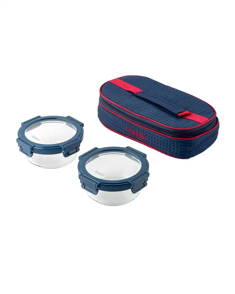 Dubblin Quick Glass Lunch Box Set of 2