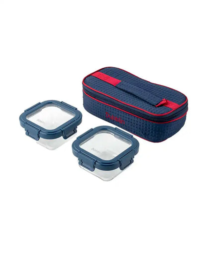 Dubblin Sleek Glass Lunch Box Set of 2