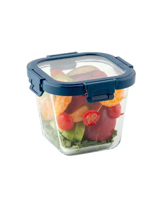 Dubblin Keep In Glass Deep Square Glass Container 850 ml