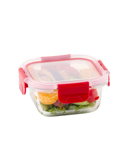 Dubblin Lock Me Up Square Glass Container 310 ml