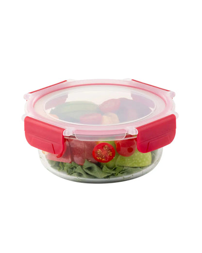 Dubblin Lock Me Up Round Glass Container 640 ml