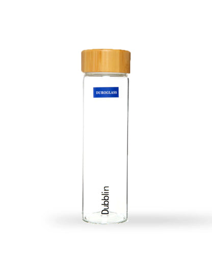 Dubblin Bamboo Glass Water Bottle 600 ml