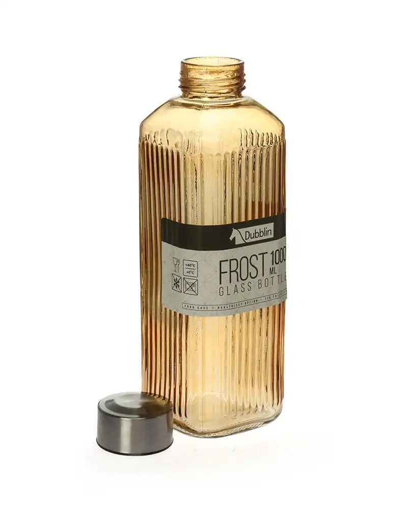 Dubblin Frost Glass Water Bottle 1000 ml
