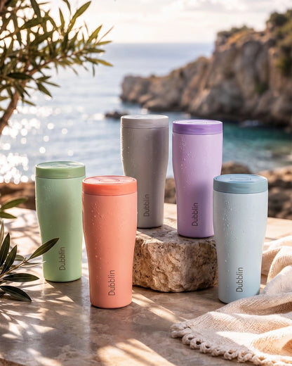 Dubblin Rose Stainless Steel Mug 330 ml